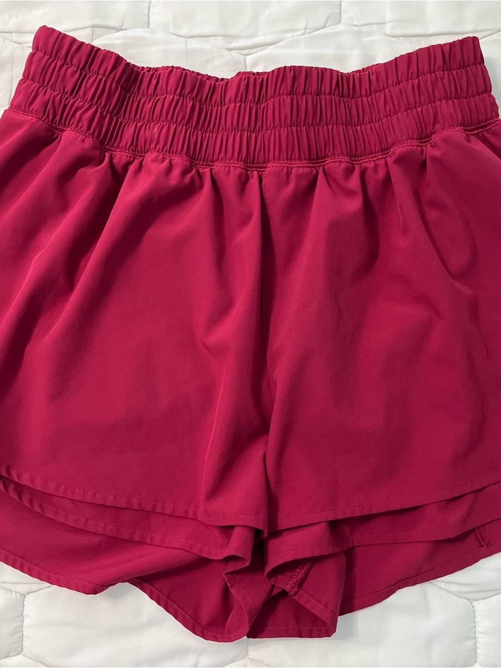 Women's CALIA Hot Pink Elastic-Waist Active Shorts